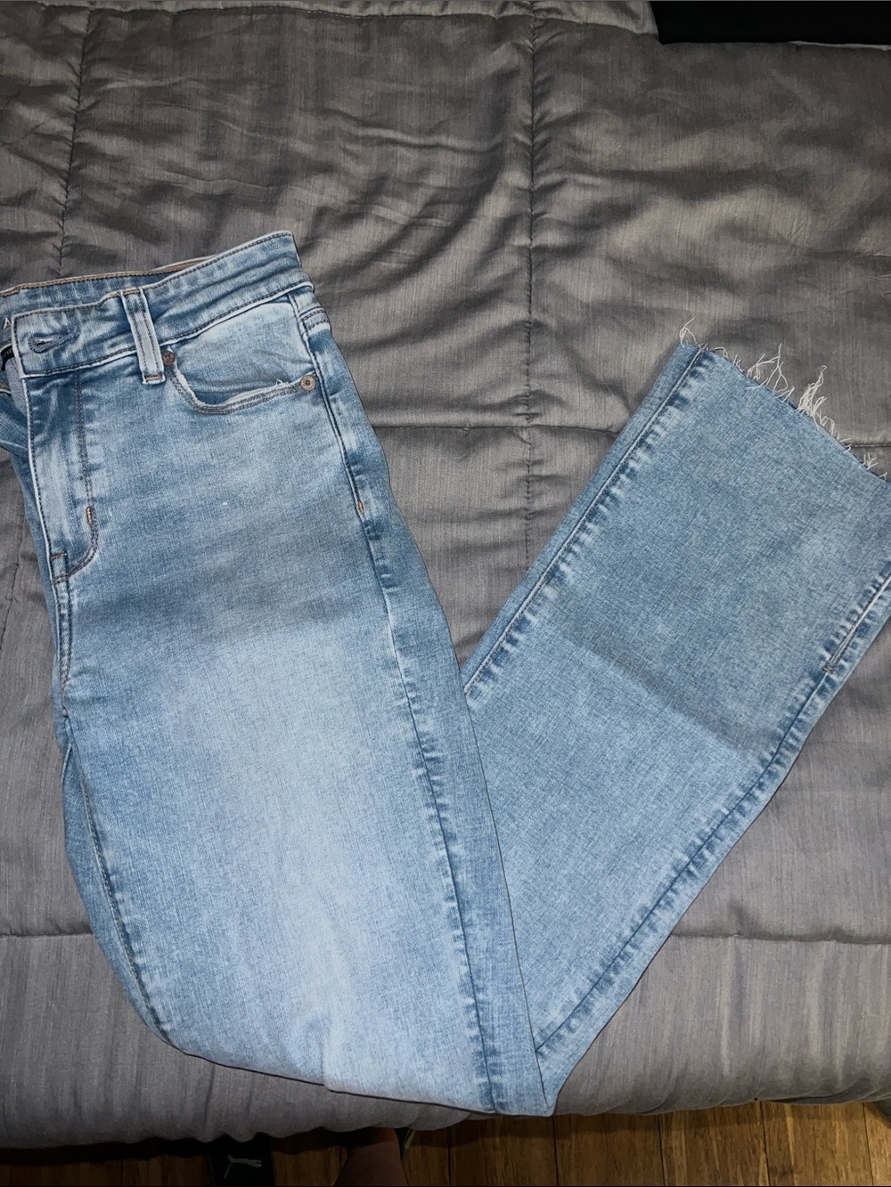 AE high rise skinny kick jeans